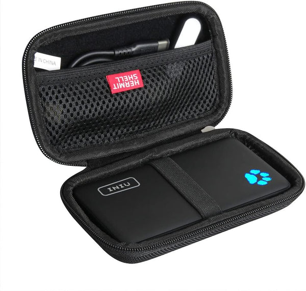 Hermitshell Hard Travel Case for INIU Portable Charger 10000mAh Power Bank, 2022 Version, Black