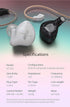 KZ EDX in-Ear Monitors - HiFi Stereo Stage/Studio IEM Wired Noise Isolating Earphones with Detachable Cable 2Pin (Black)