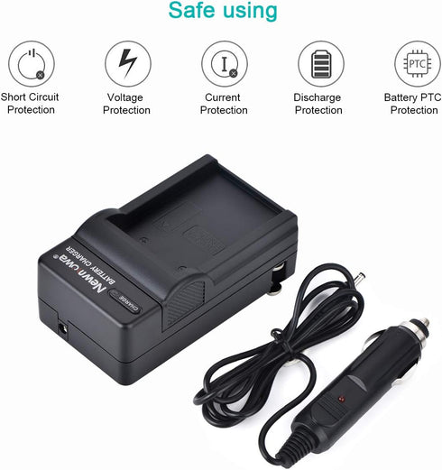 Newmowa EN-EL5 Replacement Battery (2-Pack) and Charger Kit for Nikon EN-EL5, Compatible with Coolpix P530, P520 & More