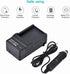 Newmowa EN-EL5 Replacement Battery (2-Pack) and Charger Kit for Nikon EN-EL5, Compatible with Coolpix P530, P520 & More
