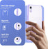 ORIbox for iPhone XR Case, Purple Translucent Matte Case with Soft Edges, Lightweight Phone Case for Women Men
