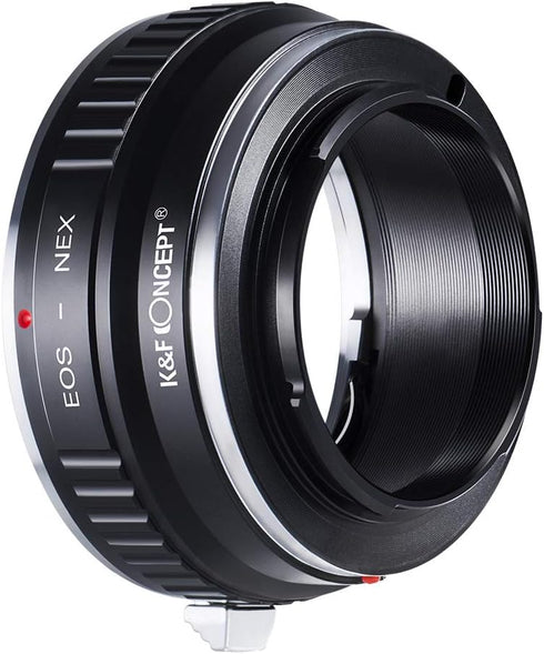 K&F Concept Lens Mount Adapter for Canon EOS Lens to Sony Alpha Nex E-Mount Camera Body, Manual Focus