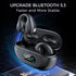 Wireless Ear Clip Bone Conduction Earbuds, Bluetooth 5.3, Up to 18 Hours Playtime, 350mAh Battery, Lightweight, Wireless Bluetooth Earbuds for Cycling, Sport, Running, Driving,Black