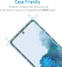 HPTech Tempered Glass Screen Protector (2 Pack) for Samsung Galaxy S20 FE, 9H Hardness, Fingerprint Reader, Case