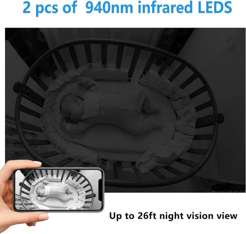 Smallest HD 1080P Spy Camera Detector, Wireless Home Security Nanny Cam, Indoor/Outdoor with Night Vision & Motion
