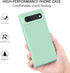 Amzpas Silicone Phone Case for Google Pixel 6, Soft Protective Anti-Scratch Shockproof Cover for Women Men, Cyan