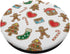 Christmas Gingerbread Pattern Cookie PopSockets Standard PopGrip