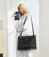 LOVEVOOK 17.3 Inch Laptop Tote Bag for Women, Leather Business Office Work Bag Computer Briefcase with Small Clutch fit