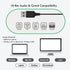 USB Earbuds for Computer - in-Ear USB Headphones with Microphone & 1.8M Long Cord, USB-A Headset Compatible