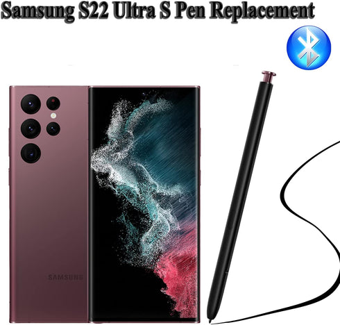 Galaxy S22 Ultra S Pen with Bluetooth Replacement for Samsung Galaxy S22 Ultra 5G, SM-S908, Burgundy