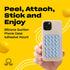 Silicone Suction Phone Case Adhesive Mount - Hands-Free, Strong Grip Holder for Selfies & Videos - Durable, Easy to Use - iPhone & Android Compatible - 2.25 x 3.25 , Baby Blue