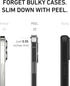 PEEL Flexible Thin Case for iPhone 13 Pro (Clear Soft) - Slim Minimalist Design, Branding Free, Soft TPU Material,