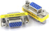 VCE VGA Adapter Female to Female SVGA Coupler - HD15 Mini Gender Changer VGA Cable Extender, 4-Pack
