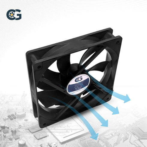 Coolerguys 12vDC Waterproof IP67 Fan, High Speed, 120x25mm