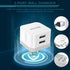 AILKIN 2Pack USB Wall Charger Plug, 2.4A Dual Port Fast Charging Station for iPhone 15 14 13 12 Pro Max