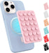 OPOM Magnetic Suction Phone Mount for MagSafe Case,Silicone Sticky Phone Grip Holder for