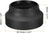 82mm PATIKIL Camera Lens Hood, Rubber Collapsible Lens Protector Anti-Reflection Blocks Excess Sunlight Enhance Camera