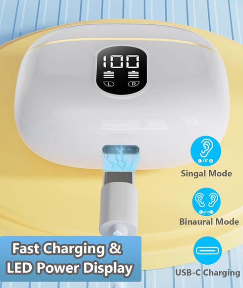 Wireless Earbuds Bluetooth 5.3 Headphones - X87 Waterproof Stereo Ear Buds with Microphone, 40H Playtime
