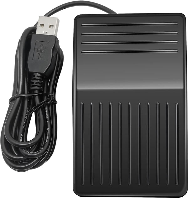 USB Foot Pedal PC Single Foot Switch, Programmable Keyboard Mouse for Video Game Office Work Page Turner