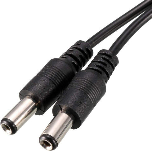 uxcell 1 Female to 2 Male 5.5mm x 2.1mm DC Power Splitter Cable for CCTV Cameras