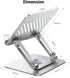 UGREEN 360 13 12 11 5 4 3 Tablet Stand Holder for Desk with Rotating Base Aluminum Dual Rod Support Adjustable Home