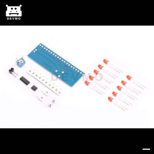 DEVMO NE555+CD4017 Running LED Flow Light Electronic Production Suite Control Board Module DIY Kit