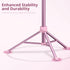 UBeesize 12'' Selfie Ring Light with 62’’ Tripod Stand for Video Recording, Live Streaming, Compatible with Phones, Pink