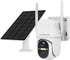 Wireless Outdoor Solar Security Cameras, 2K HD Video Surveillance, Color Night Vision, 2 Way Talk, PIR Detection