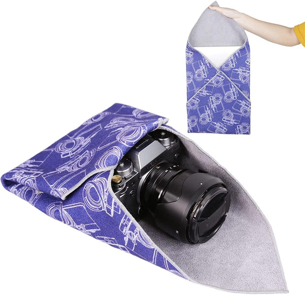 Foto&Tech Flexible Magic Cloth Wrapper, Anti-Scratch Camera Lens Book Wrap Travel Case for DSLR, Laptop, Smartphone
