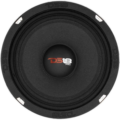 DS18 PRO-X6.4M Loudspeaker - 6.5", Midrange, Red Aluminum Bullet, 500W Max, Premium Quality Audio Door Speaker