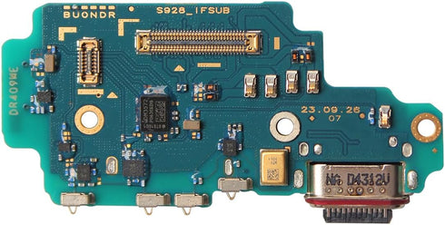 Charging Port Replacement Kit for Samsung Galaxy S24 Ultra SM-S928U, USB Flex Dock Connector with Tools
