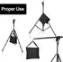 -4 Packs Set(Black) EMART Heavy Duty Sandbag Photo Studio Weight Bag Saddlebag Design for Photography Light Stand