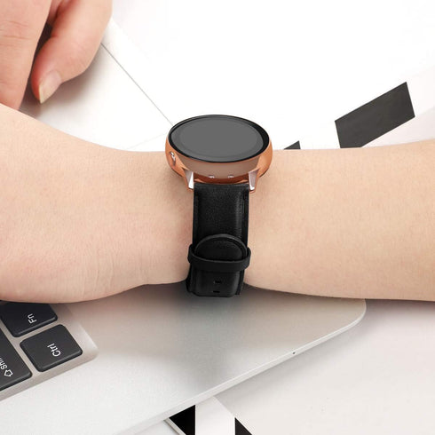 TOOBUR Smart Watch Band, Lamshaw Soft Classic Genuine Leather Replacement Strap for IDW13 1.8" Smart Watch