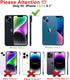 SunStory 13/14 3-Layer Cover,3 1 13/14 6.1", Compatible with iPhone Case with HD Screen Protector, Heavy Duty Full-Body