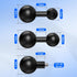 iGoevo 1-Inch 20mm 17mm 1/4"-20 (B Size) Ball Adapter Kit for RAM Mounts Includes Ball Adapter, Ball Adapter, Stud