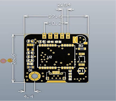 hiBCTR 4-Pack NEO-6M GT-U7 STM32 GPS Module Component, Positioning Logic Node - Microprocessor for MCU Arduino Projects