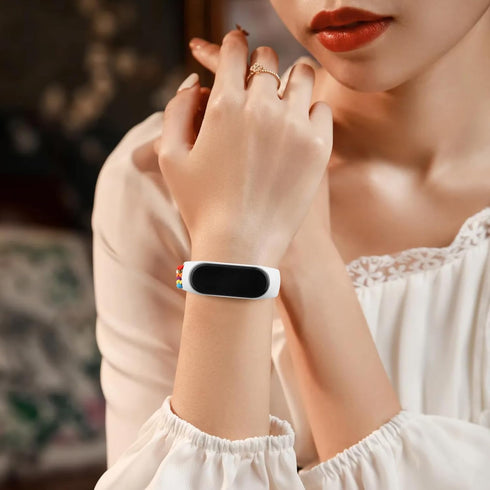 Soft Braided Nylon Elastic Bands for Amazfit Band 5, Replacement Sport Strap for Women Men Accessories