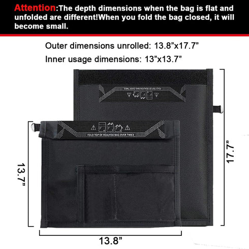 Farday Bag, Signal Isolation Bag - Shield Your Phone/iPad from Hacking, Tracking, EM Protection - 13.8"X17.7"