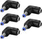 uxcell 5Pcs 90 Degree Angle DC Power Connector Adapter 5.5mmx2.1mm Male Plug to Female Jack Coupler for Laptop CCTV