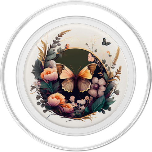 Butterfly Illustration PopSockets MagSafe PopGrip for iPhone