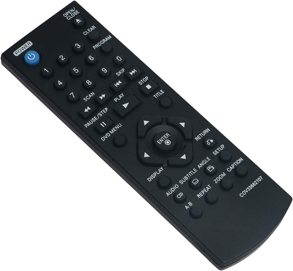 COV33662707 Replacement Remote Control for LG DVD Player DVX580, DVX640, DVX530, DVX532, DVX550, DVX680, DVX682, DVX552