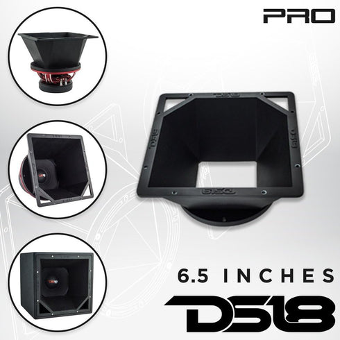 DS18 PROSDF6 6-in Mid Diffuser Flare for Extremely Loud Sound, 6.5" Loudspeaker Horn Diffuser, Fits Most 6.5" Speakers