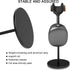 Headphone Stand for Desk - Gaming Headset Holder with Aluminum Alloy Support Rod and Wooden Support Plate