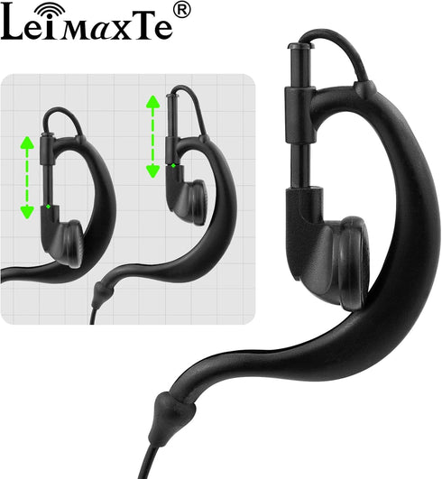 RDU4100 Earpiece Compatible with Motorola RDM2070D, CLS1110, CLS1410, CP185, CP200D Walkie Talkie Headset