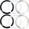 6 Pcs Universal Metal Rings Sticker for Magsafe Magnetic Wireless Charger, Ultra-Thin Car Charger Accessories