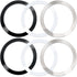6 Pcs Universal Metal Rings Sticker for Magsafe Magnetic Wireless Charger, Ultra-Thin Car Charger Accessories