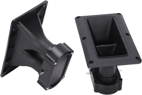 Estink 3-20KHz Wide Dispersion Horn Tweeter, Dual Drive Ceramic High Sensitivity Piezoelectric Speaker for DJ