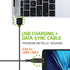 Cellet Micro USB 3.3 Feet Long Data Sync and Charge Cables Pack of 3 for Galaxy A6 S7 S6 Edge Note 5 LG K50S