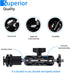 Magic Arm Cool Ballhead Double Ball Head Adapter with 1/4’’ Screw & Cold Shoe Mount - 2 Pack for Cameras
