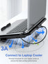 6 inch 2-Pack, 3.0 0.5FT USB Cable Short USB A to USB A Cable Male to Male Double Sided Cord Compatible with Hard